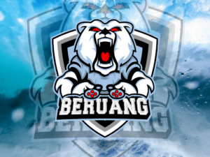 bear logo esport gaming vector