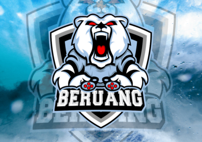 bear logo esport gaming vector