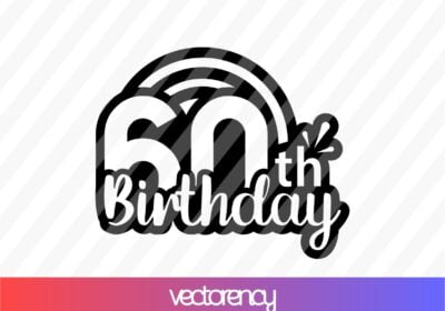 60th Birthday SVG