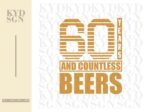 60th Birthday Beer SVG