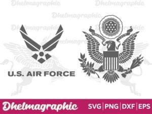 AMERICAN GREAT SEAL AND US AIR FORCE