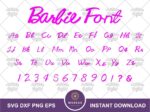 Barbie Font SVG