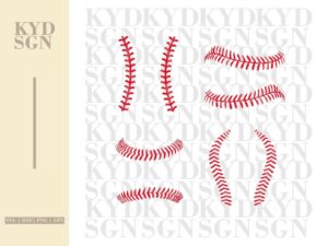 Baseball Laces SVG