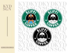 Blippi Coffee Starbucks SVG