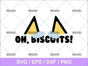 Bluey Oh Biscuits SVG
