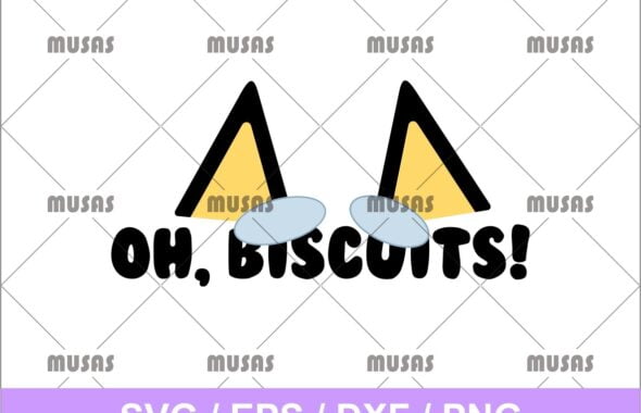 Bluey Oh Biscuits SVG