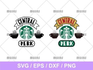 Central Perk Starbucks Cup SVG