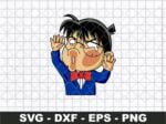 Detective Conan Funny Sticker SVG
