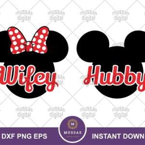 Disney Hubby and Wifey SVG