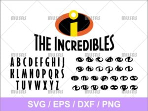Disney Pixar The Incredibles SVG