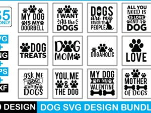 Dog Svg Design Bundle Vectorency Today's Deals