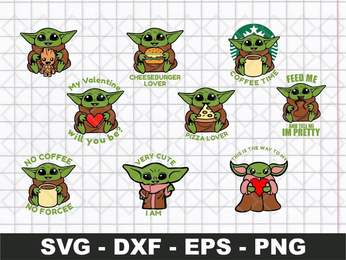 Free Free 171 Baby Yoda With Coffee Cup Svg SVG PNG EPS DXF File