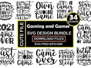 Gaming and Gamer Svg Design Bundle Vectorency Today's Deals