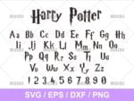 Harry Potter Font Alphabet Clipart SVG