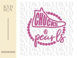 Kamala Harris Chuck and Pearls SVG