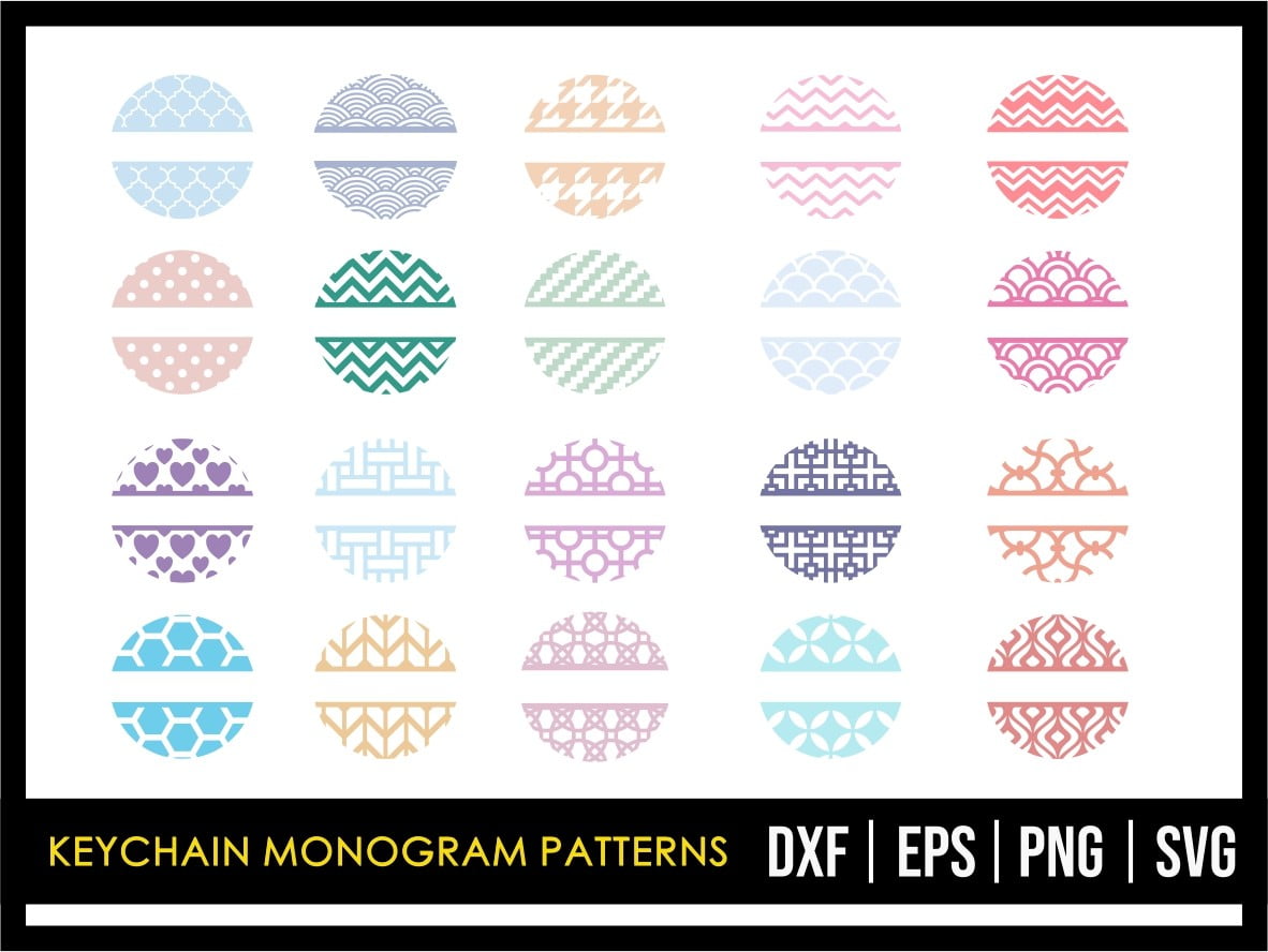 Download Keychain Monogram Patterns Svg Vectorency