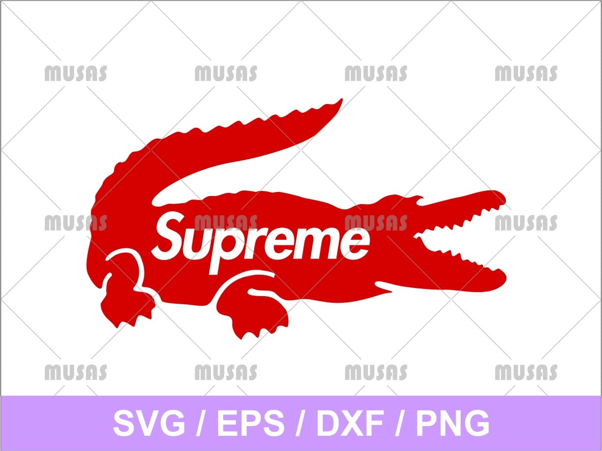 Lacoste With Supreme Logo Svg  Lacoste With Supreme Logo Png