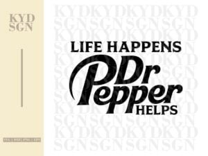 Life Happens Dr. Pepper Helps SVG