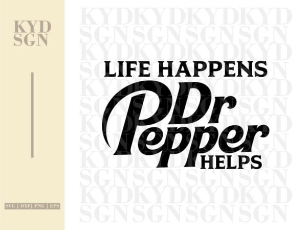 Life Happens Dr. Pepper Helps SVG