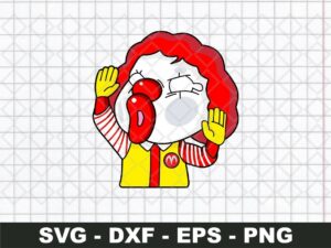 Mc Donald Funny Sticker SVG