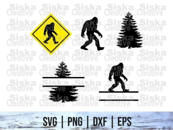 Monogram Bigfoot SVG