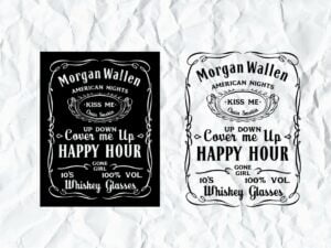 Morgan Wallen American Nights Jack Daniels SVG