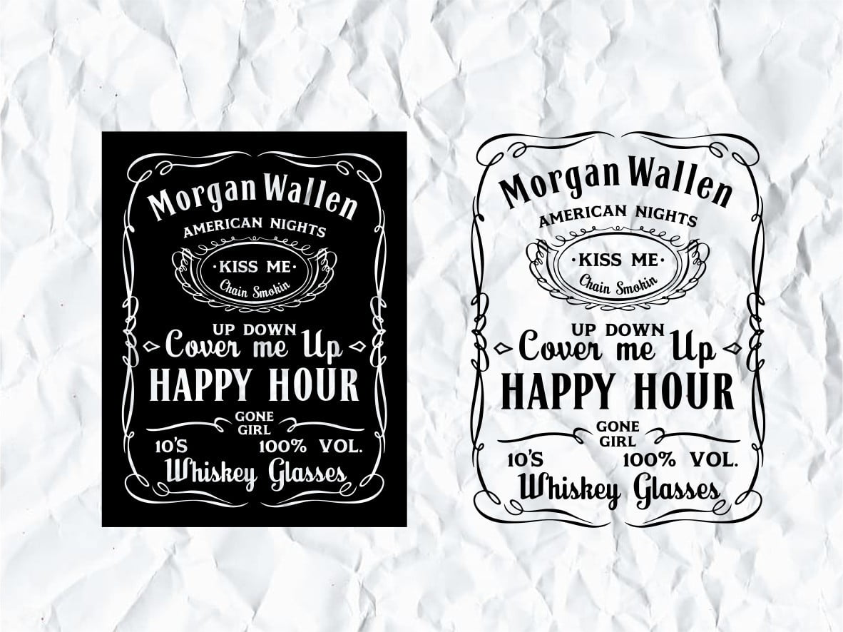 Morgan Wallen American Nights Jack Daniels Svg Vectorency