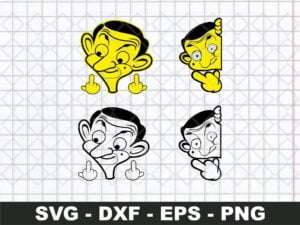 Mr. Bean Cricut File SVG