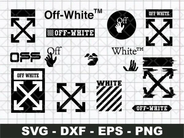 Off White Logo Drip SVG - Gravectory