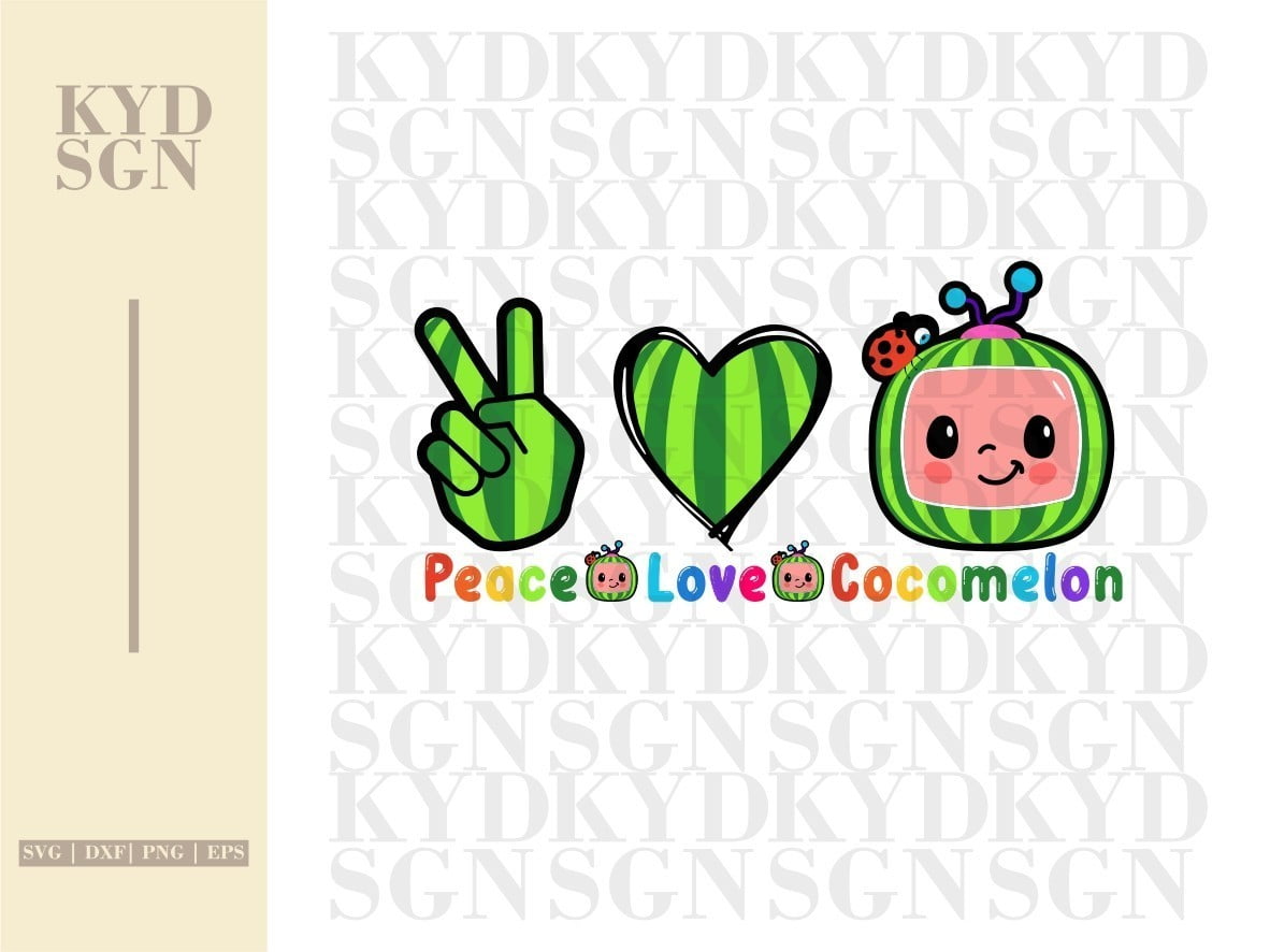 Download Peace Love Cocomelon Svg Vectorency