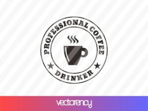Professional Coffee Drinker SVG