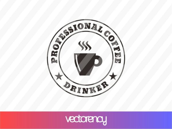 Professional Coffee Drinker SVG