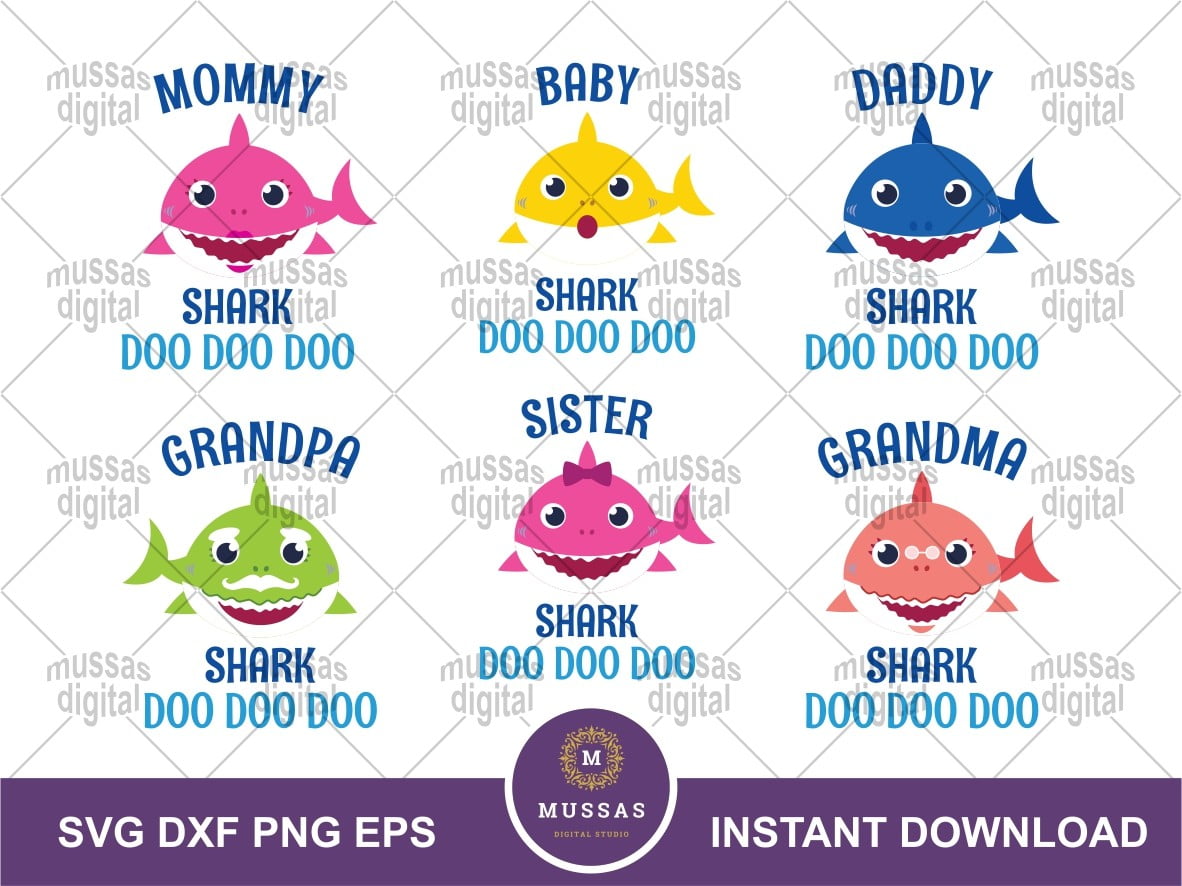 Free Free 250 Baby Shark Characters Svg SVG PNG EPS DXF File