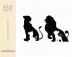 Simba & Nala Lion King SVG