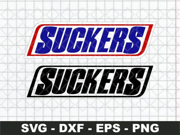 Snicker Sucker Funny Logo SVG