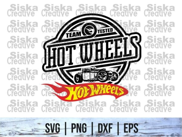 Team Tested Hot Wheels SVG