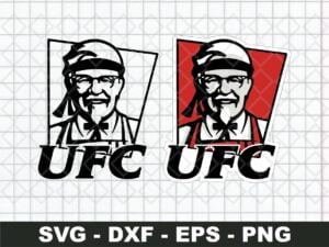 UFC KFC Funny Logo SVG