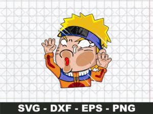 Uzumaki Naruto Funny Sticker SVG