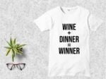 Wine + Dinner = Winner SVG