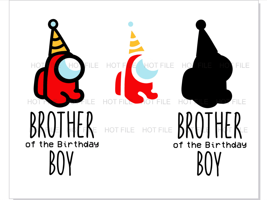 Among Us Birthday Boy SVG, Among Us SVG Bundle, Among Us Birthday SVG