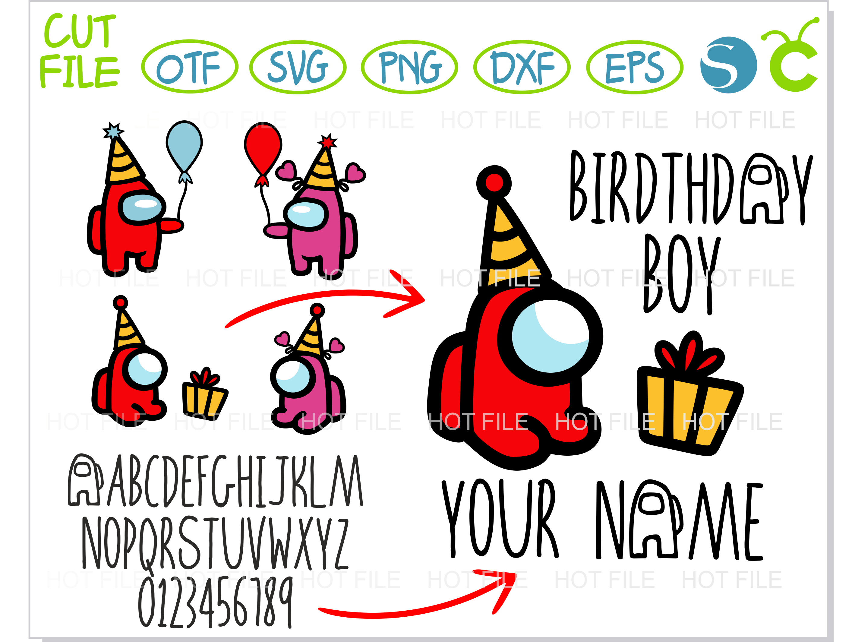 Free Free Among Us Birthday Svg Free 631 SVG PNG EPS DXF File