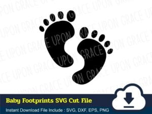 Baby Footprints SVG Cut File