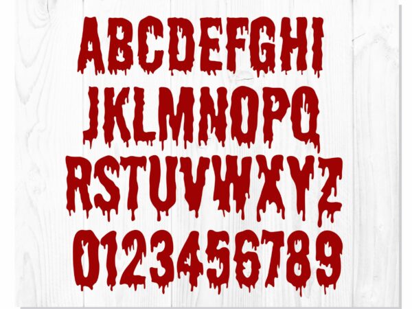 Blood Dripping 3 scaled Vectorency Blood Dripping Bundle | Blood Dripping Font, Blood Dripping Svg, font drips drops, blood drips svg, bloody hand svg, Halloween svg