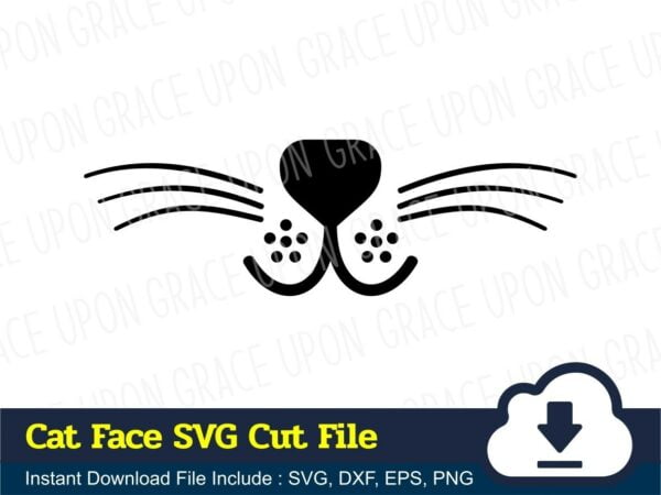 Cat Face SVG Cut File