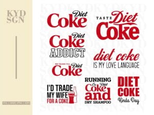 Coca Cola Diet Coke SVG Bundle