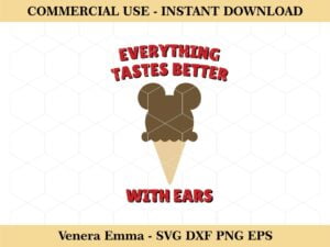 Everything Tastes Better With Ears Ice Cream