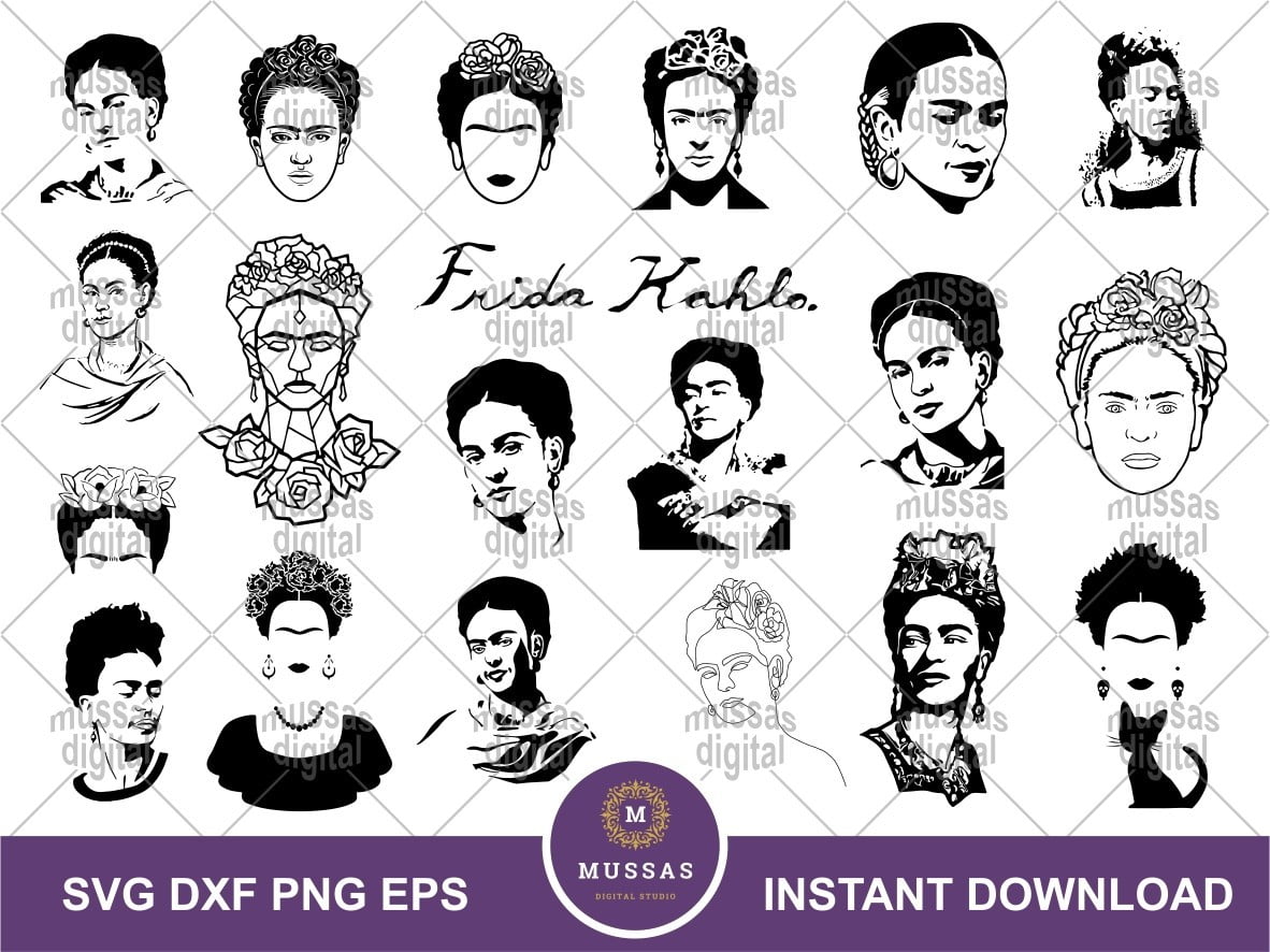 Frida Kahlo SVG DXF