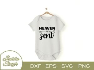 Heaven Sent T Shirt Design SVG