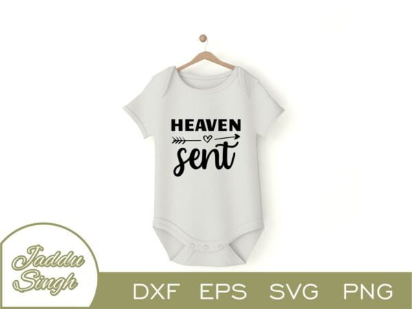 Heaven Sent T Shirt Design SVG