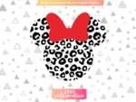 Leopard Minnie Mouse Head